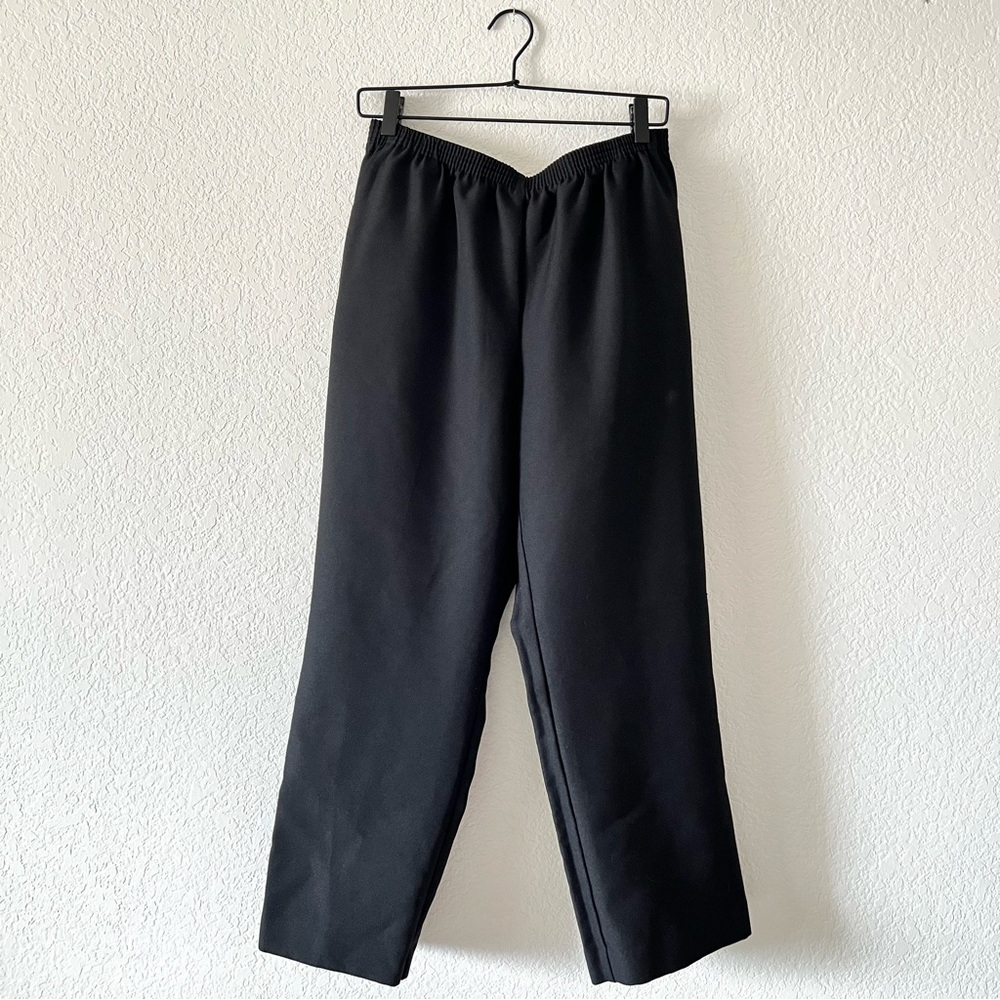 Alfred Dunner Black Pull-On Pants Size 12